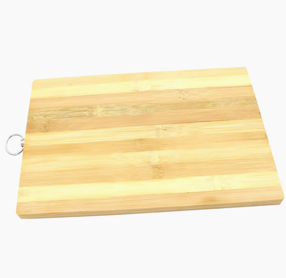 Tagliere rettangolare in legno zebrato con gancio – Disponibile in varie misure, elegante e funzionale