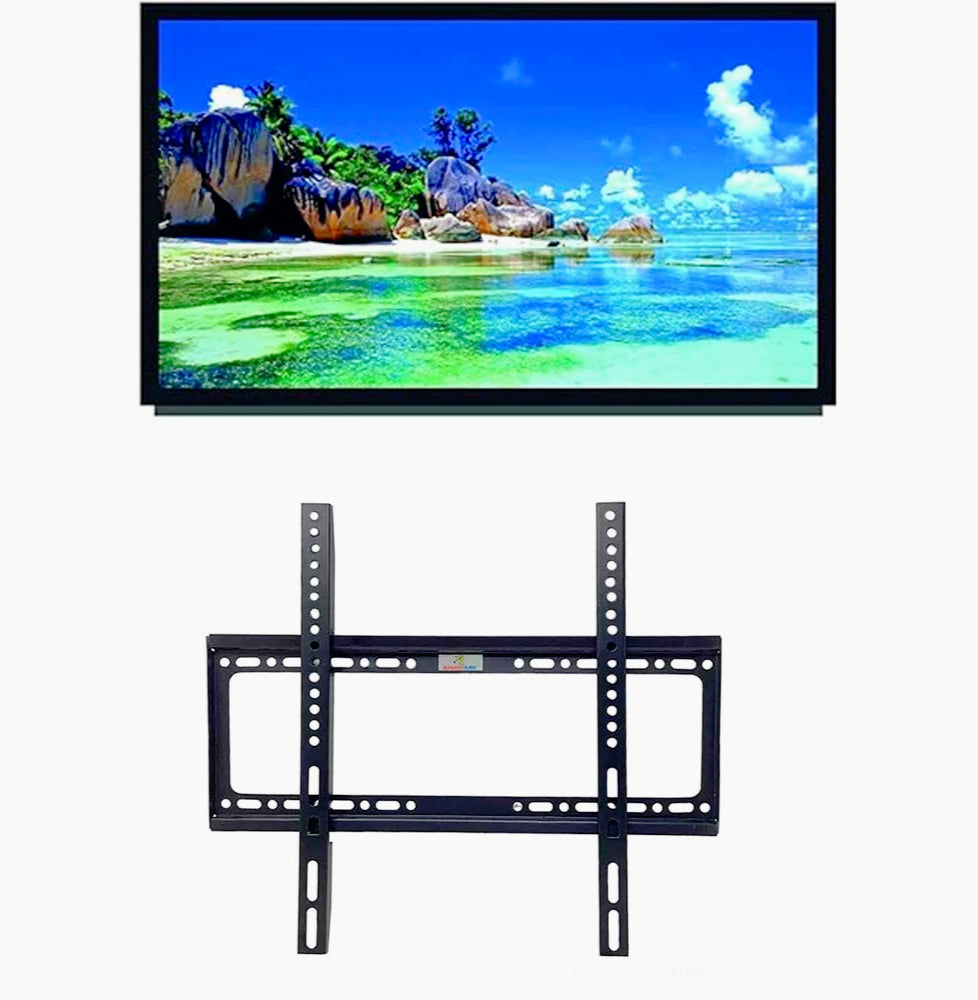 Staffa TV 40"-80" a parete fissa – Compatibile VESA 75x75 / 200x200 mm, montaggio solido
