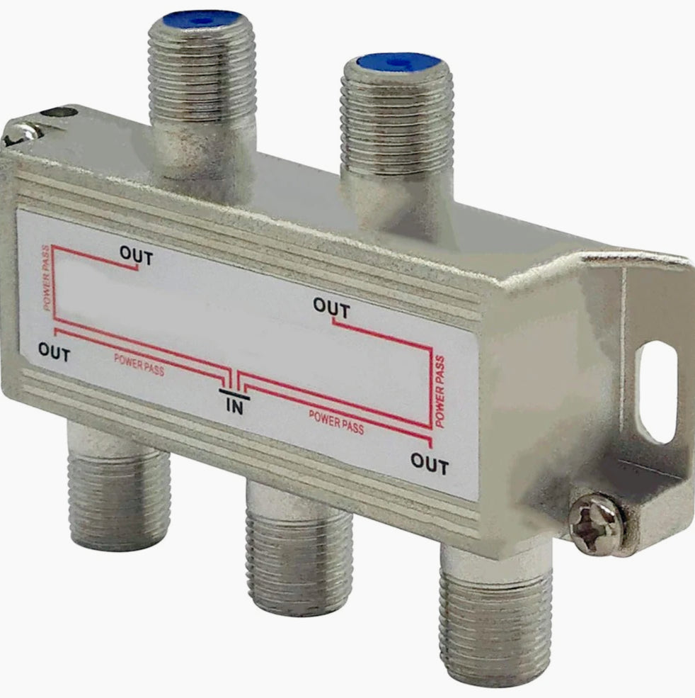 SDoppiatore antenna coassiale 4 uscite – Per segnale TV e satellite - ambraled