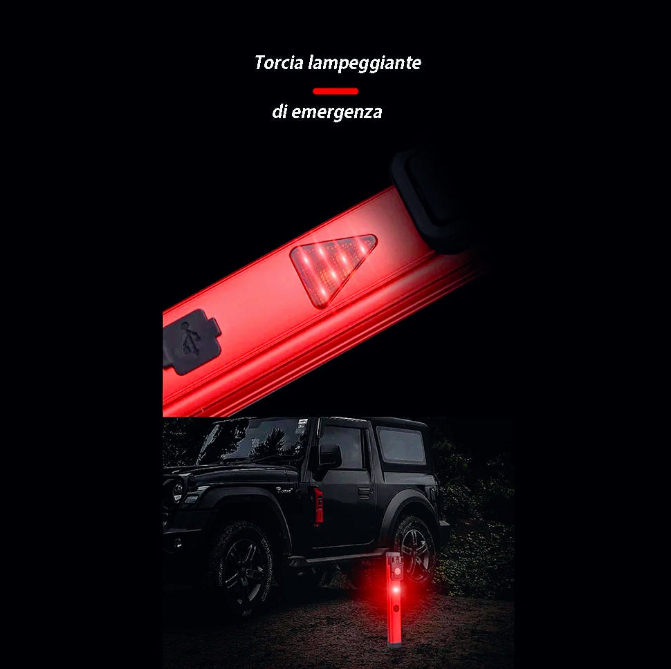 Torcia LED 3in1 – Lampada da lavoro, 3 modalità luce, SOS, Power Bank