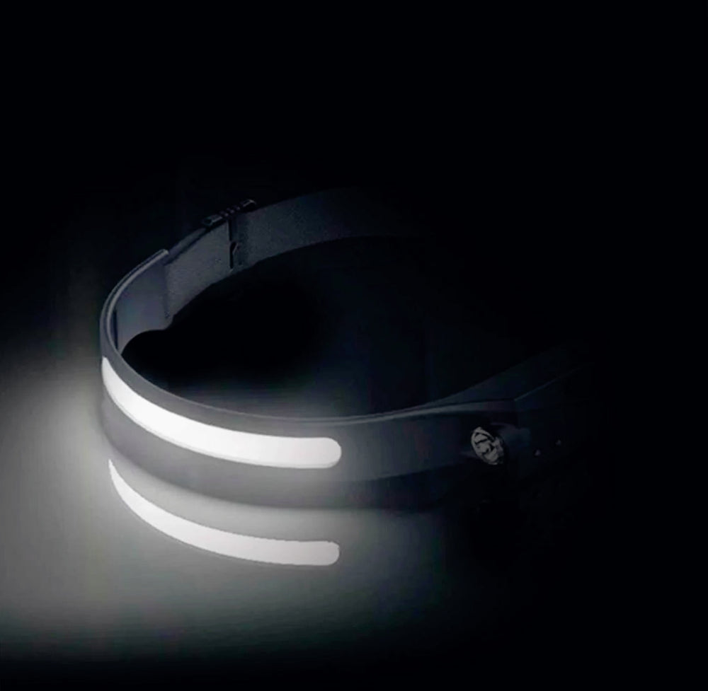 Torcia frontale ricaricabile – 2 LED, dimmerabile e con sensore di movimento