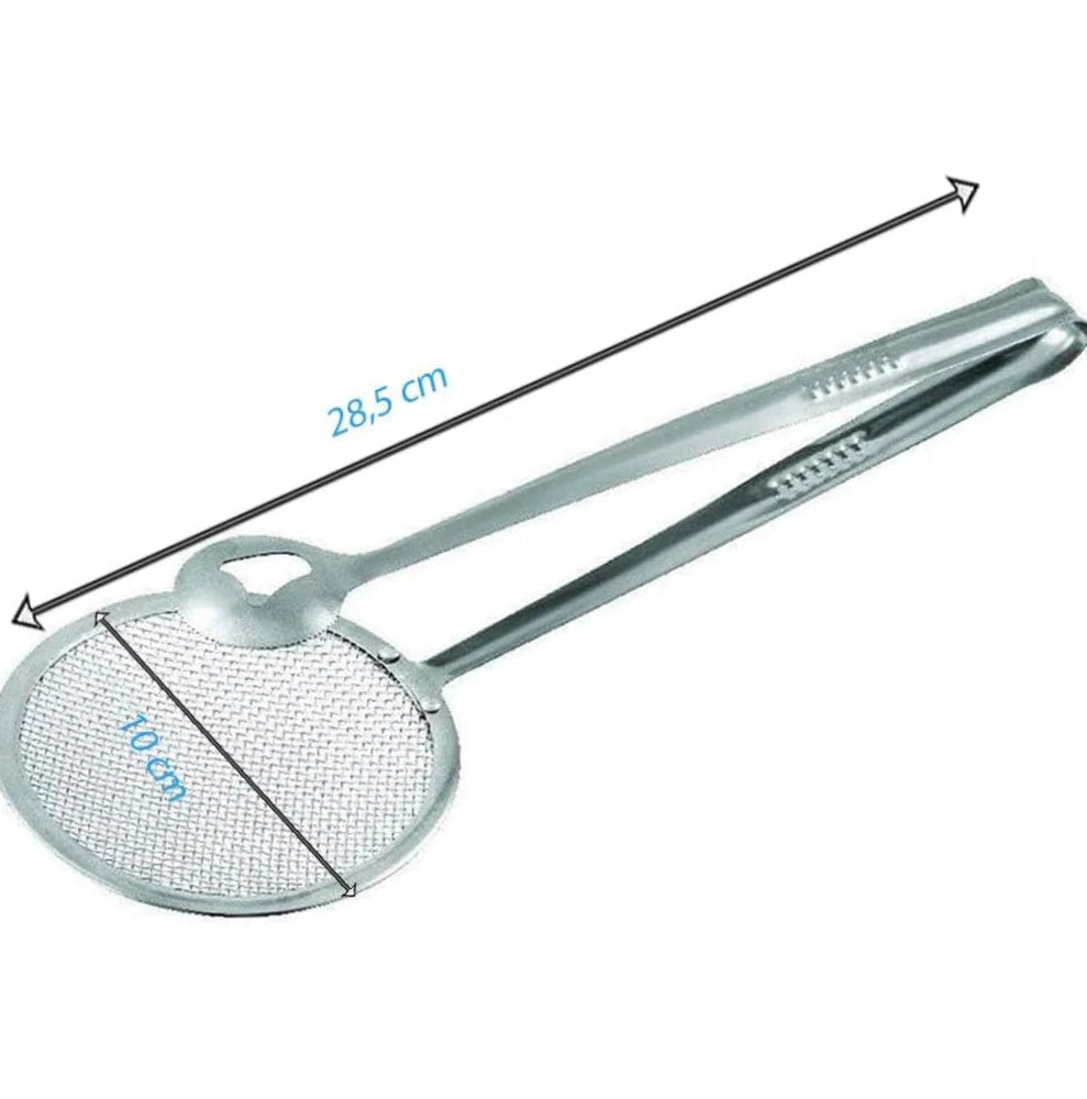 Pinza con colino per scolare frittura – Utensile da cucina multifunzione pinzetta-colino - ambraled