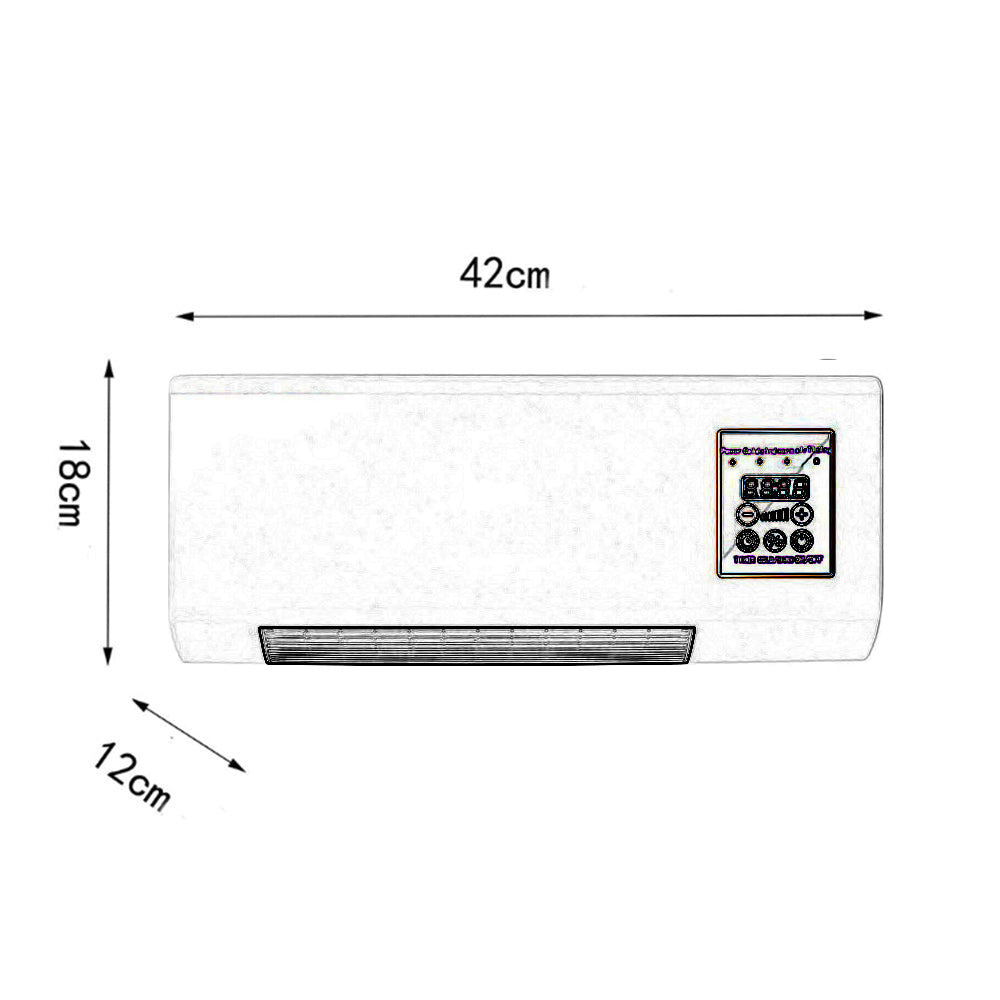 Termoconvettore aria calda fredda 1500W con telecomando caldo bagno - ambraled