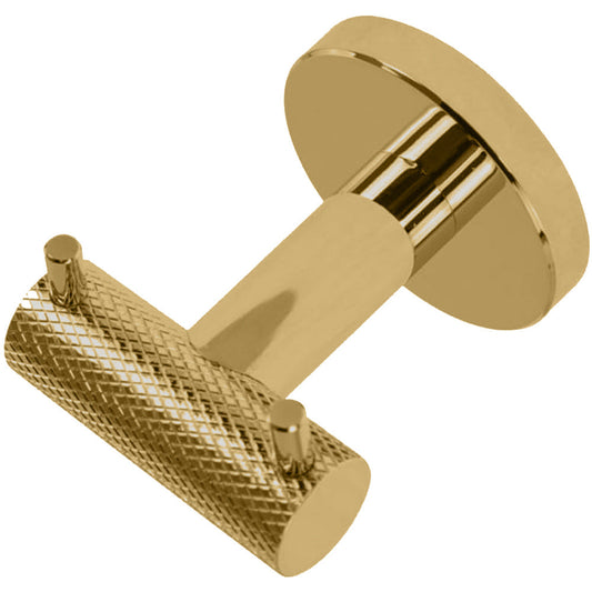 Appendino doppio oro x accappatoio asciugamani acciaio modello Stella