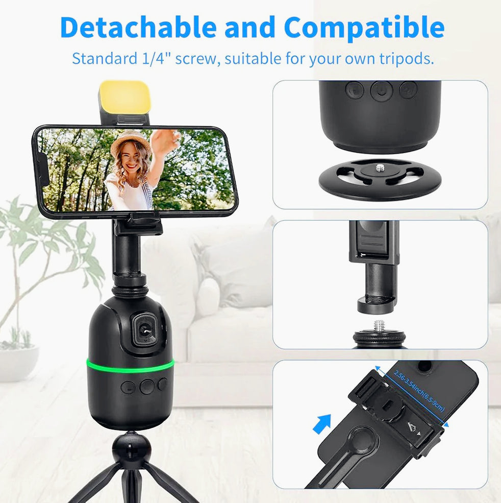 Stabilizzatore cardanico 3 assi per smartphone – Gimbal con sensore di movimento e rotazione 360°