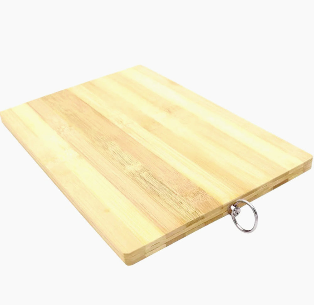 Tagliere rettangolare in legno zebrato con gancio – Disponibile in varie misure, elegante e funzionale