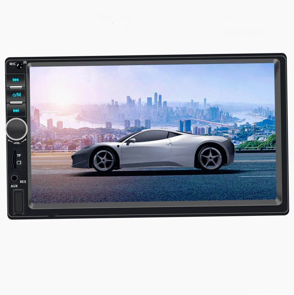 Autoradio 2 DIN 7" touch screen – Bluetooth, USB/TF/SD/AUX, telecomando - ambraled