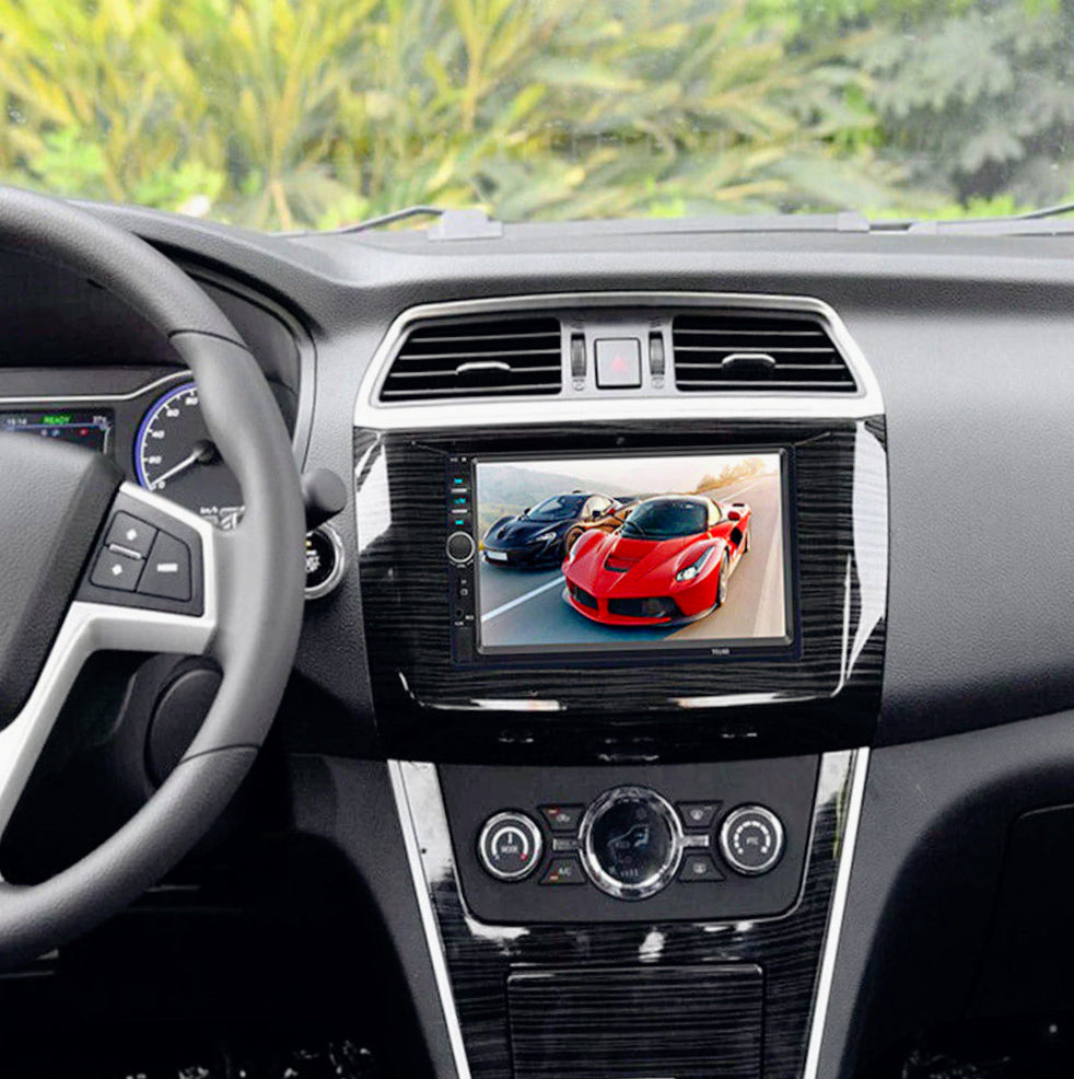 Autoradio 2 DIN 7" touch screen – Bluetooth, USB/TF/SD/AUX, telecomando - ambraled