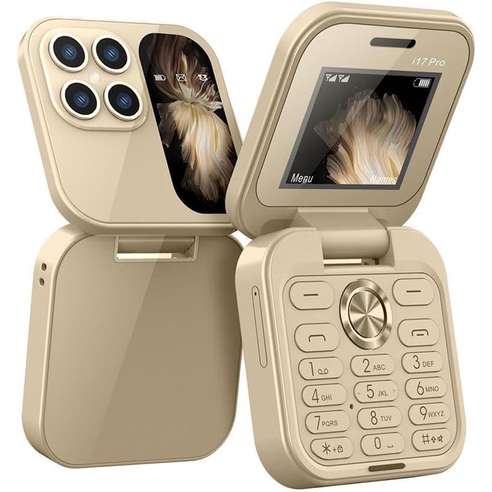 Cellulare pieghevole mini – Dual SIM, HD, display 1,77” - ambraled