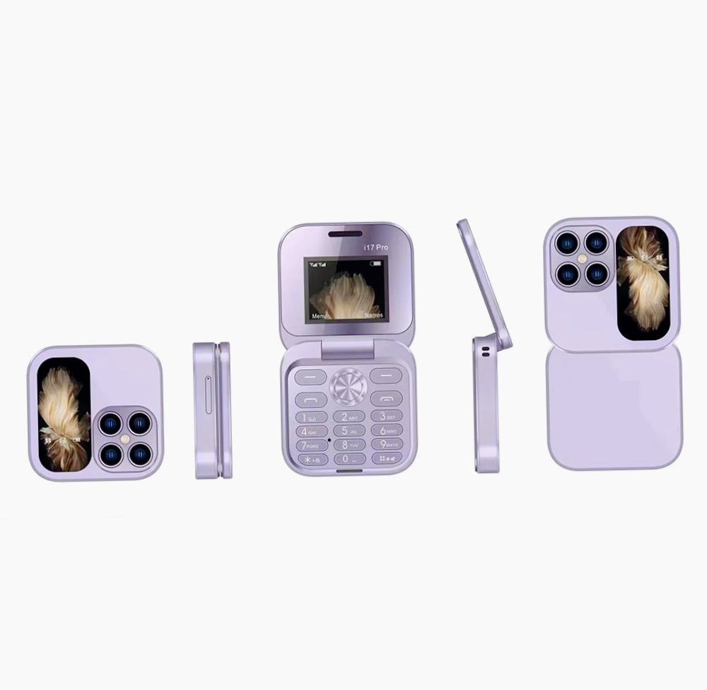 Cellulare pieghevole mini – Dual SIM, HD, display 1,77” - ambraled