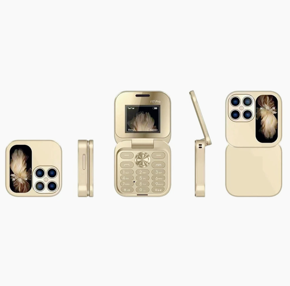 Cellulare pieghevole mini – Dual SIM, HD, display 1,77” - ambraled