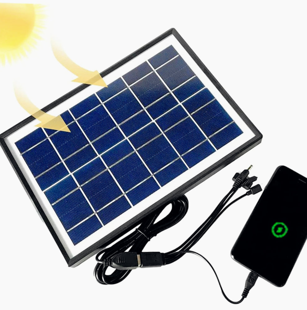 Caricabatteria solare 5V 12W – Power Bank 2.4A - ambraled