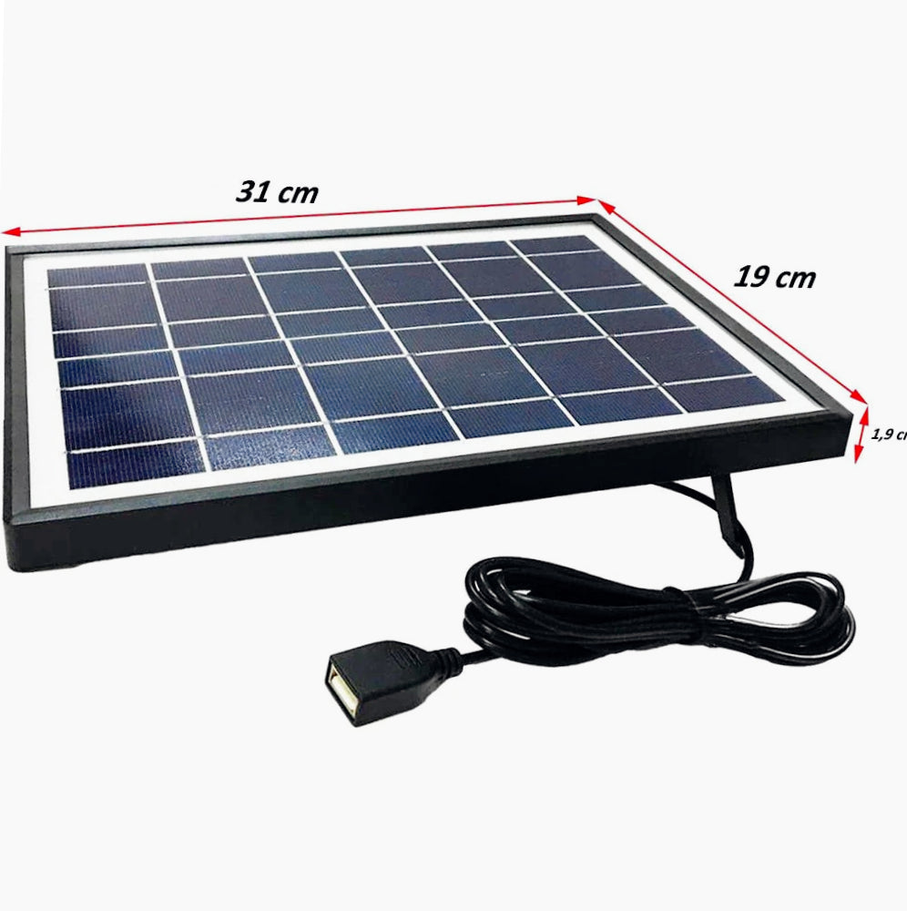 Caricabatteria solare 5V 8W – Power Bank 1.6A - ambraled