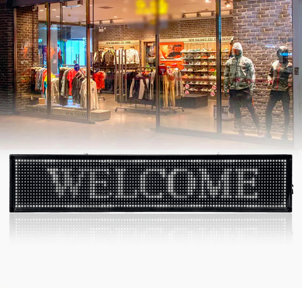 Insegna LED bianca a LED – personalizzabile via app Wi-Fi - ambraled