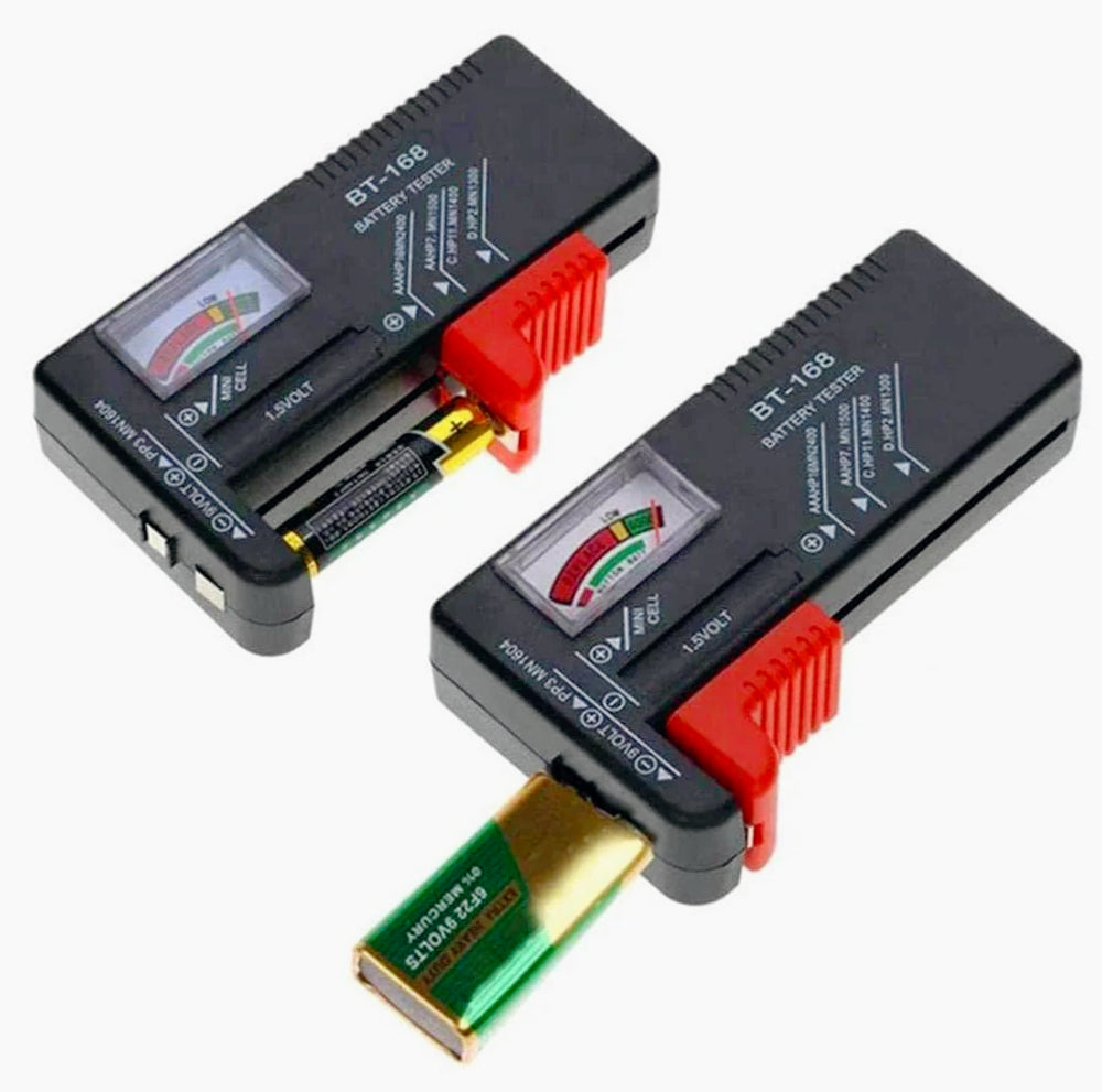 Tester per batterie universale analogico – Rilevatore e controllo di carica delle batterie