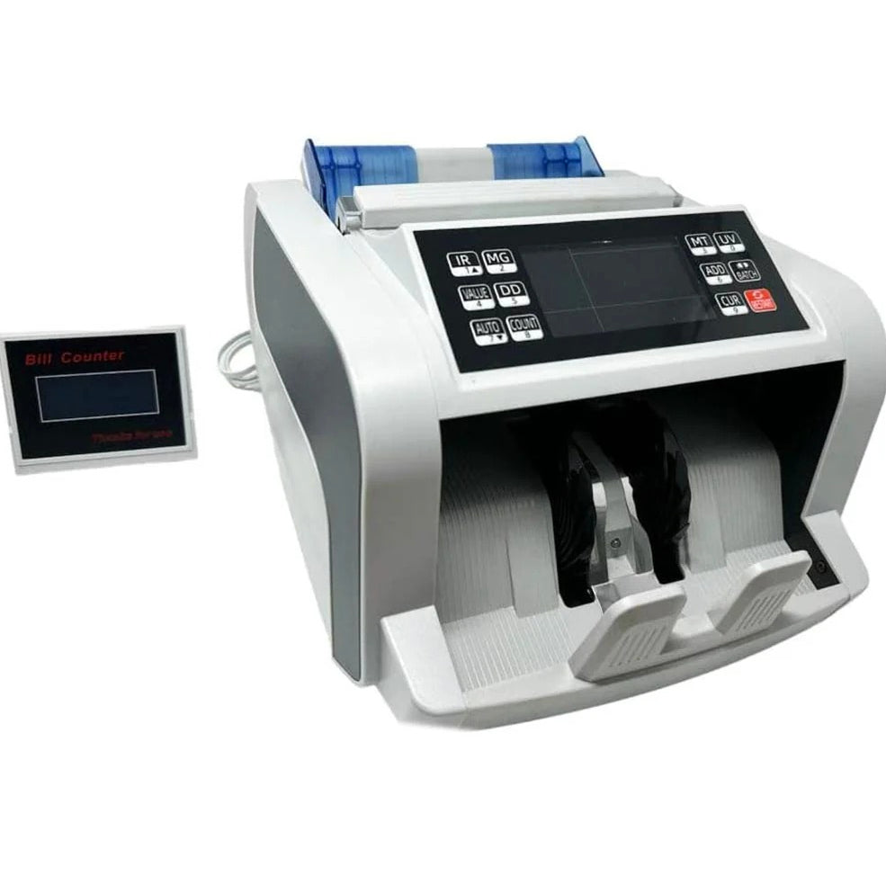 Contabanconote 2 display – Macchina conta soldi con rilevatore - ambraled