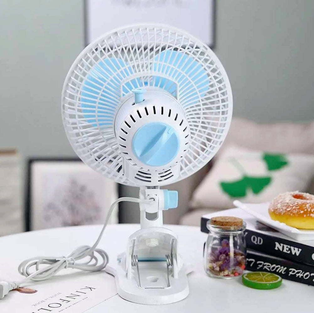 Ventilatore da tavolo a 2 velocità 30W – Oscillante con 3 pale, ideale per raffreddamento personale - ambraled