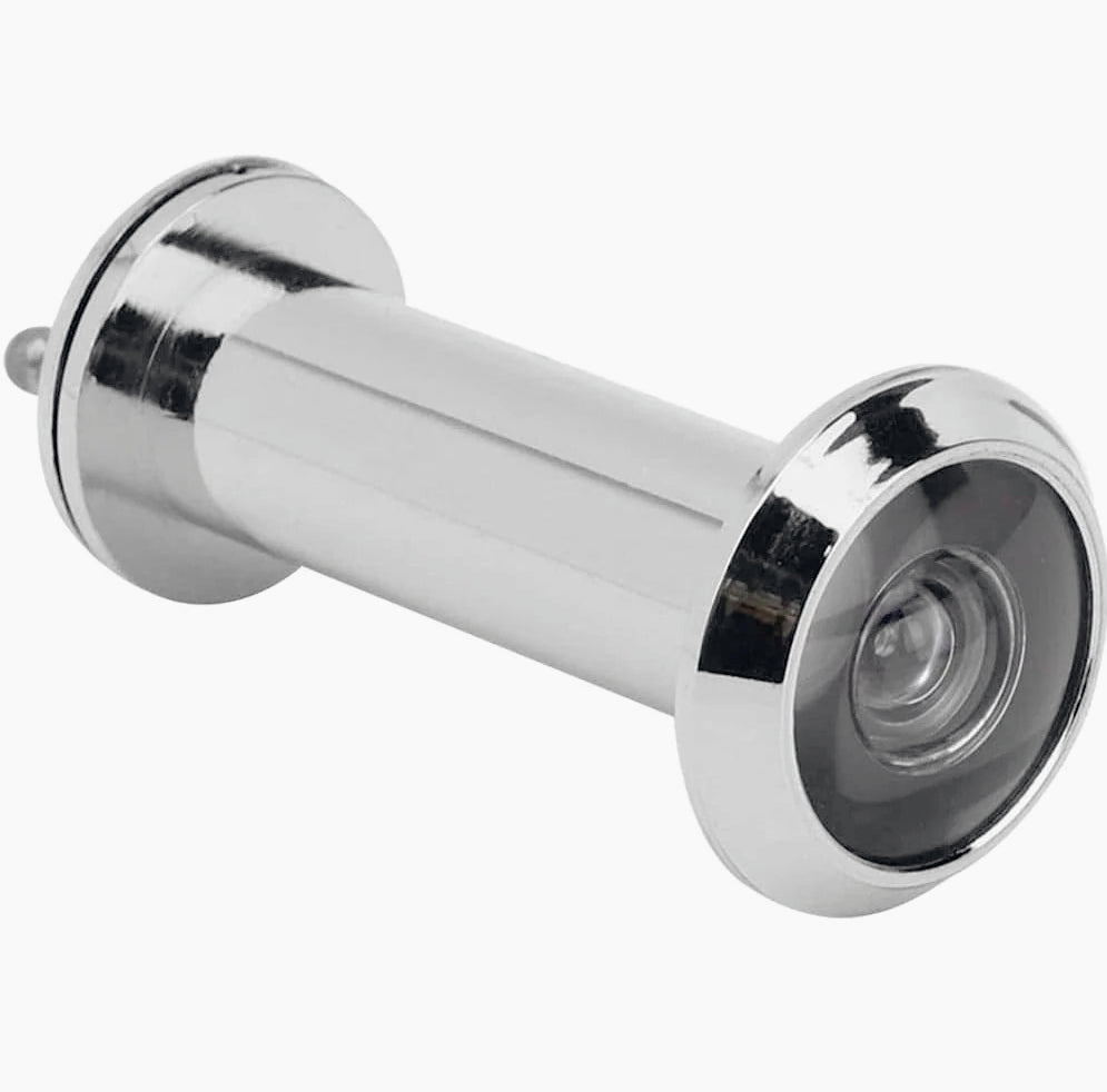 Spioncino grandangolare 35-55 mm – Con coperchio e occhiello per porte
