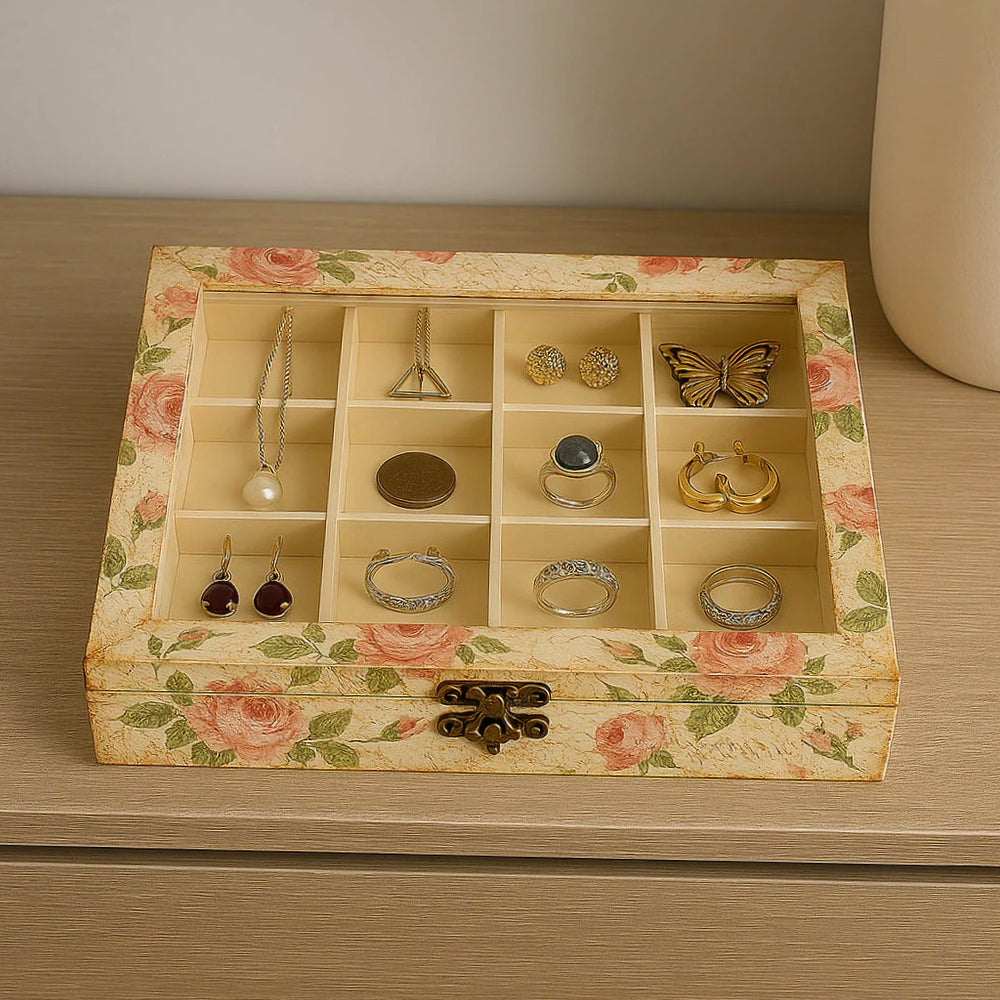 Bacheca legno 16 posti – con porta vetro per pittura & decoupage - ambraled