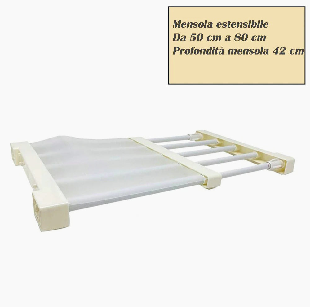 Mensola estensibile per armadio – mobile stand varie dimensioni - ambraled