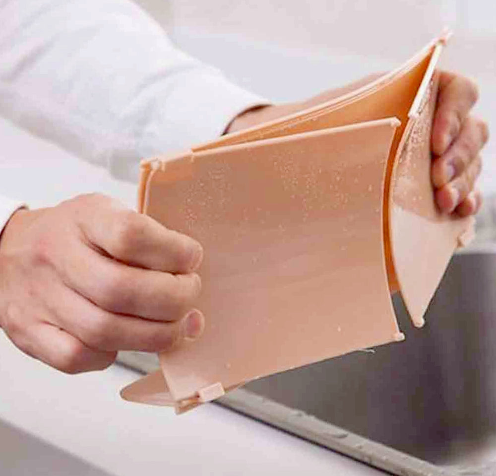 Paraspruzzi lavandino cucina – estensibile con ventosa - ambraled