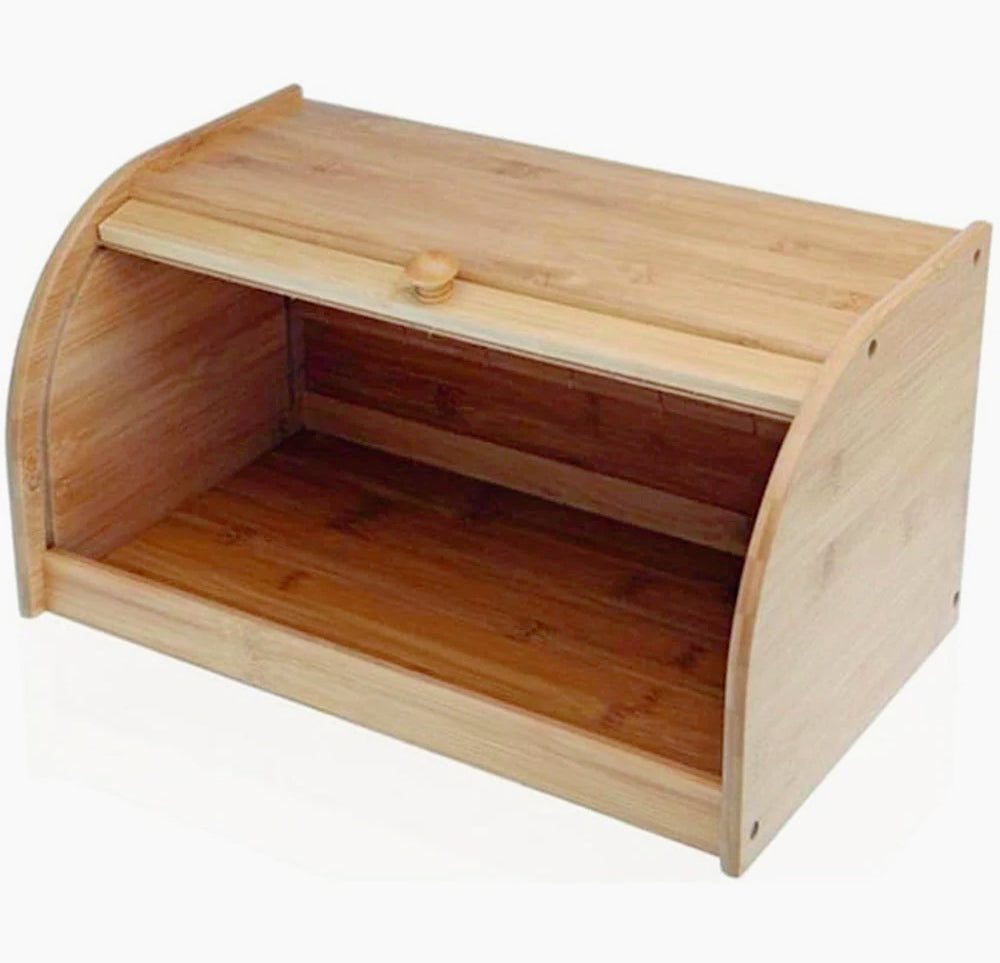 Portapane in legno con chiusura scorrevole – Conserva pane, cornetti e dolci - ambraled