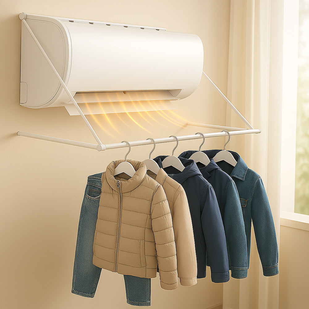 Stendino per condizionatore estensibile 60-110 cm asciuga biancheria - ambraled