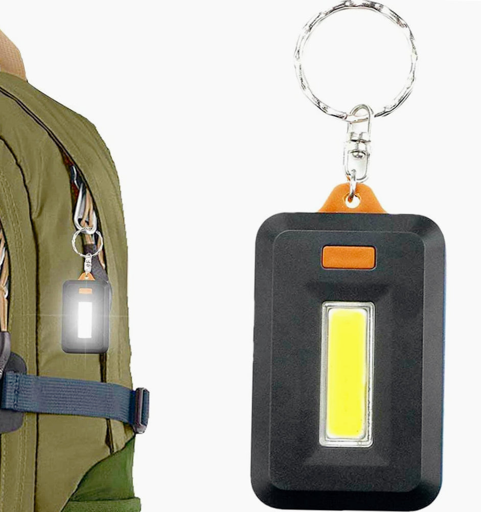 2 torce LED COB portatili 3 modalità luce – portachiavi (60 caratteri) - ambraled
