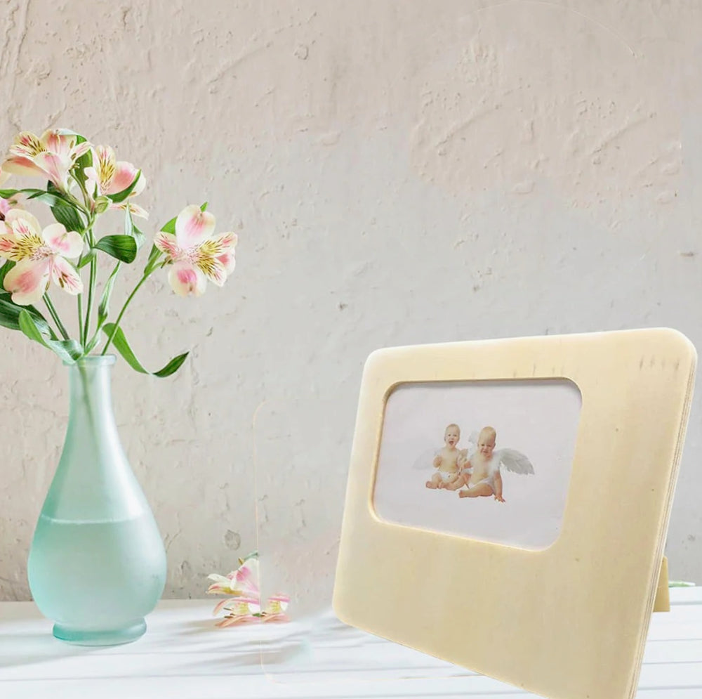 Cornice portafoto in legno – personalizzabile per decoupage - ambraled