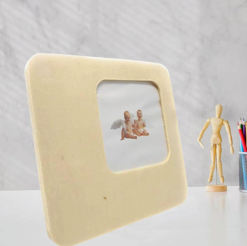 Cornice portafoto in legno – personalizzabile per decoupage - ambraled