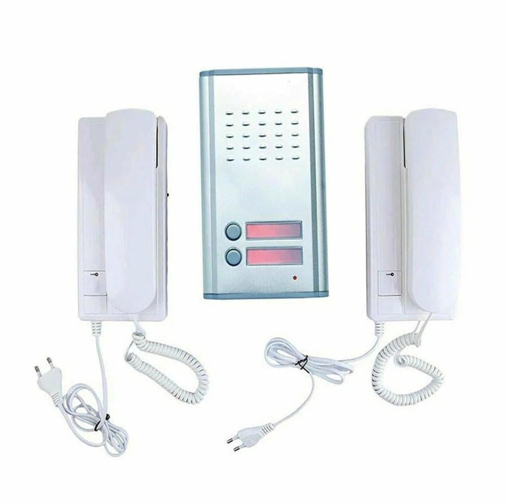 Citofono bifamiliare – cornetta, apriporta, 2 interne, 220V - ambraled
