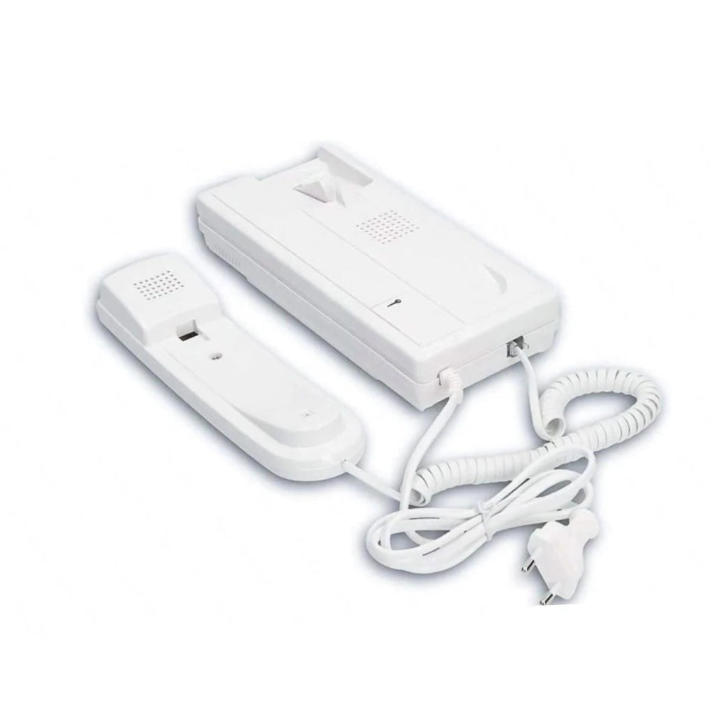 Citofono bifamiliare – cornetta, apriporta, 2 interne, 220V - ambraled