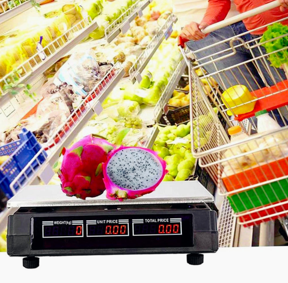 Bilancia digitale 40kg – 6 display retroilluminati, 2g di precisione - ambraled