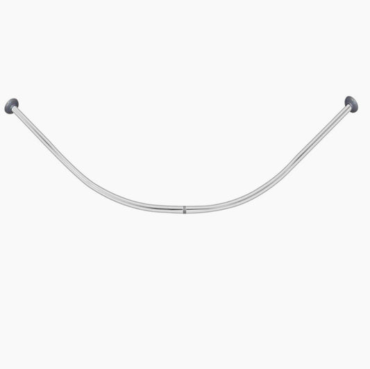 Bastone tenda doccia 90x90cm – curvo universale argento - ambraled