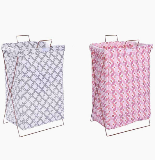 Cesto porta biancheria 55x35x25cm – pieghevole, sacca richiudibile - ambraled