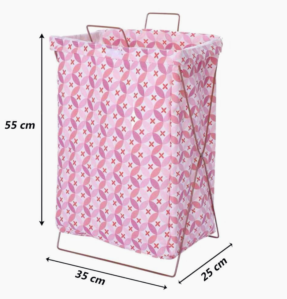 Cesto porta biancheria 55x35x25cm – pieghevole, sacca richiudibile - ambraled