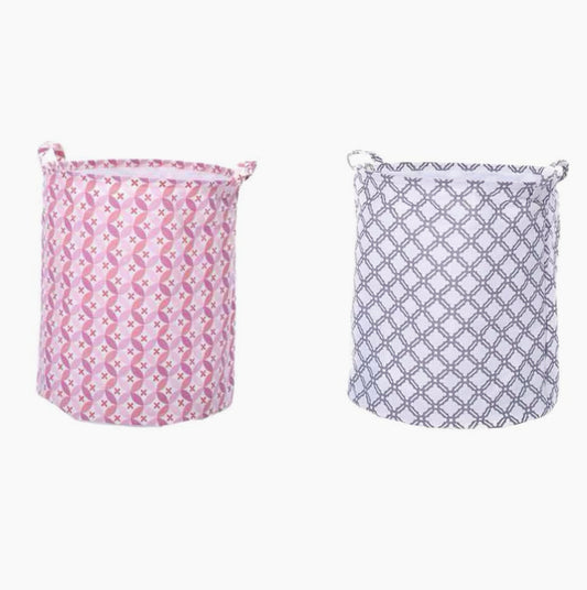 Cesto portabiancheria 40x50cm – tessuto, manici, sacca pieghevole - ambraled