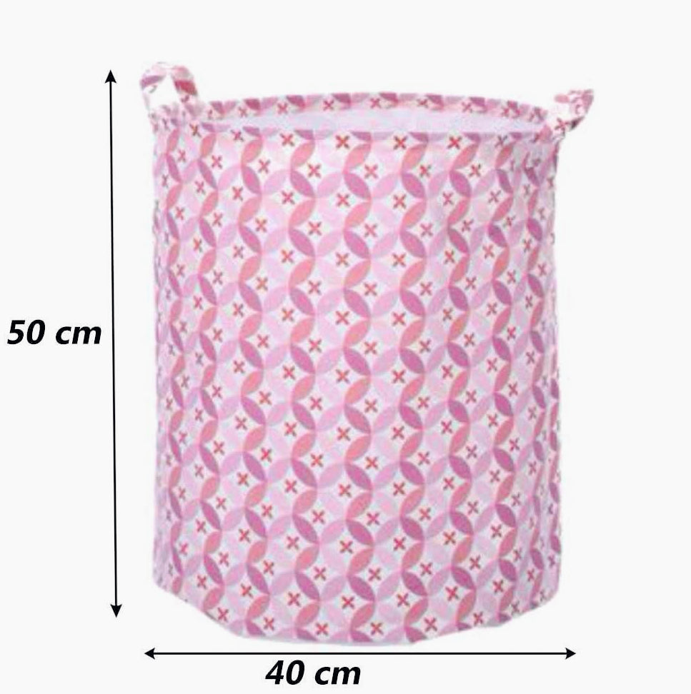 Cesto portabiancheria 40x50cm – tessuto, manici, sacca pieghevole - ambraled