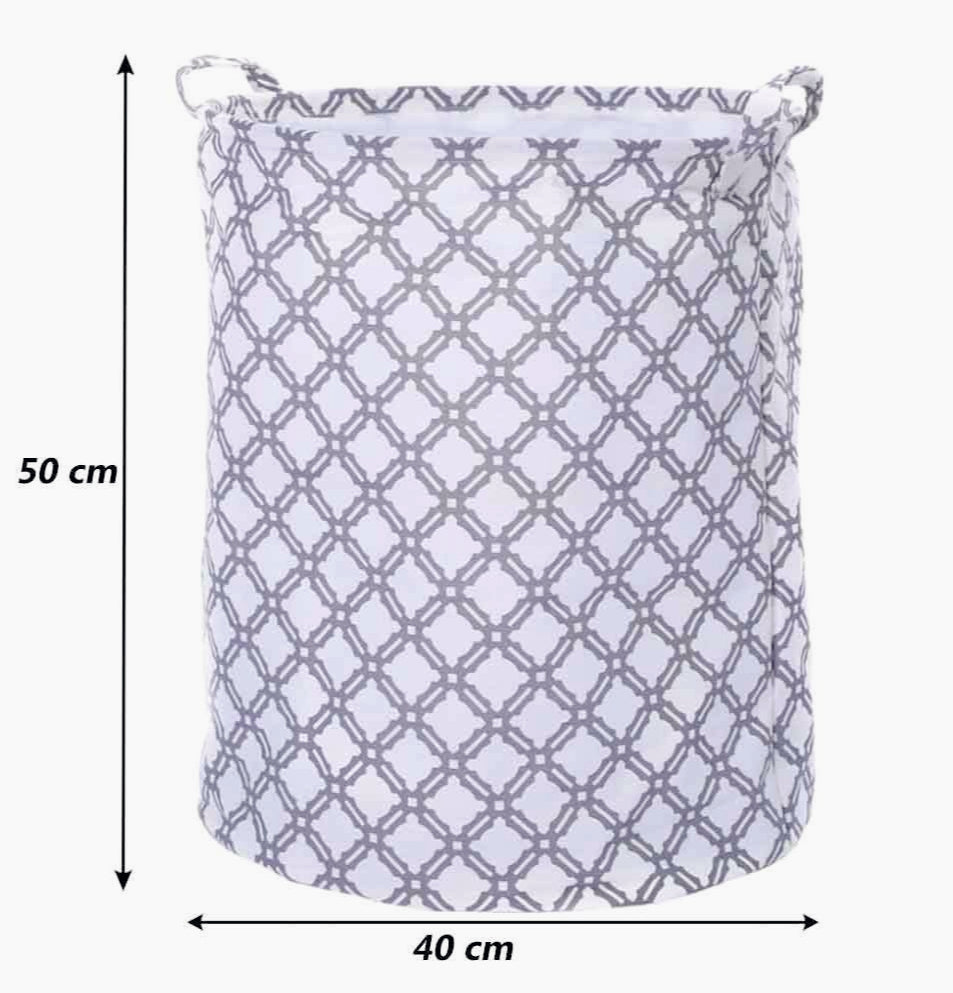 Cesto portabiancheria 40x50cm – tessuto, manici, sacca pieghevole - ambraled