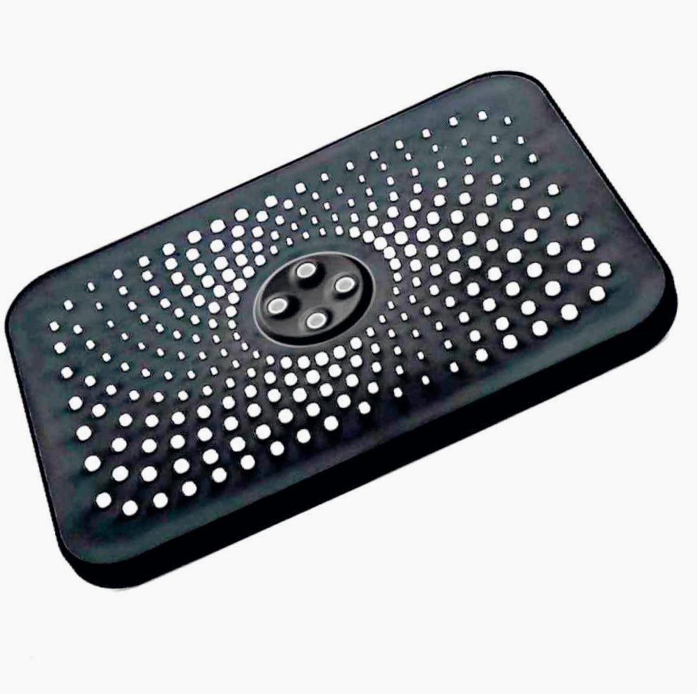Soffione per doccia rettangolare 28,5x19 cm in ABS con filtro anticalcare - ambraled