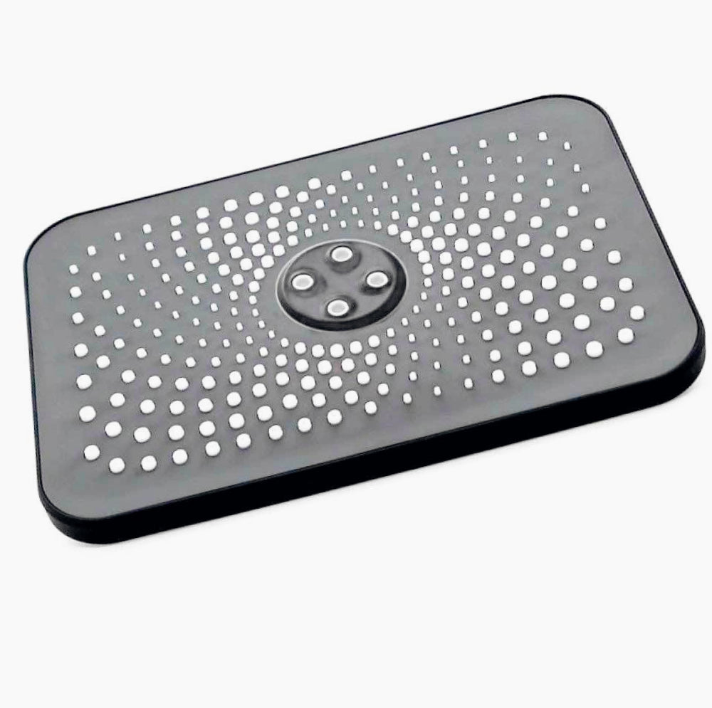 Soffione per doccia rettangolare 28,5x19 cm in ABS con filtro anticalcare - ambraled
