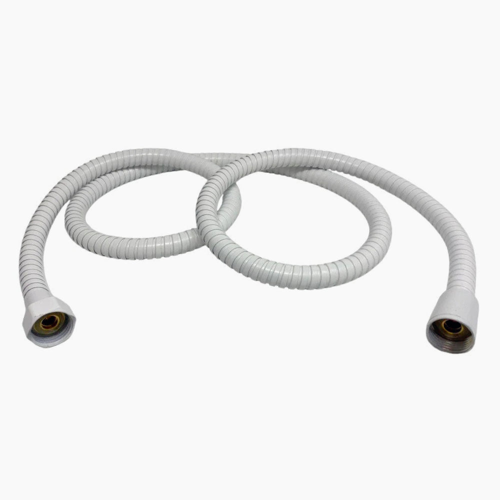 Laccio doccia flessibile bianco o nero – 150 cm, attacco ½", facile da installare - ambraled