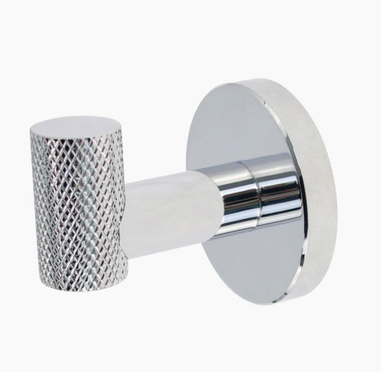 Appendino gancio per accappatoio e asciugamani – Acciaio, modello Stella - ambraled