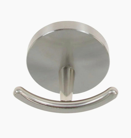 Appendino per accappatoio e asciugamani – Acciaio satinato, modello Aria - ambraled