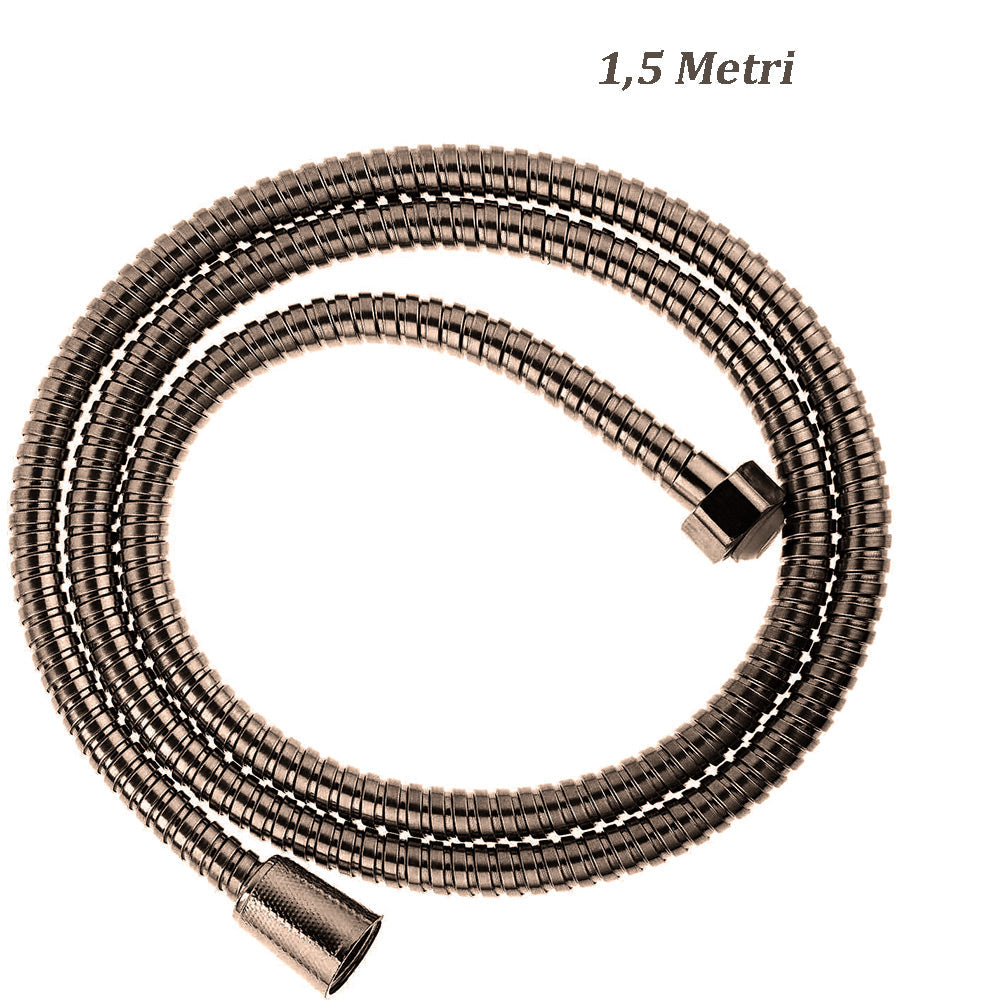 Laccio doccia bronzo flessibile – 200 cm e 150 cm, attacco 1/2' - ambraled