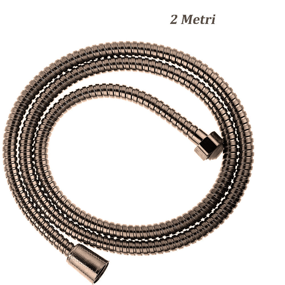 Laccio doccia bronzo flessibile – 200 cm e 150 cm, attacco 1/2' - ambraled