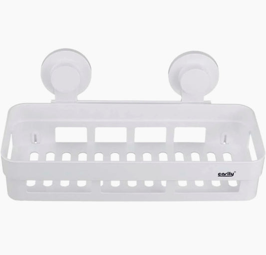 Mensola rettangolare da doccia – con ventosa per bagno - ambraled