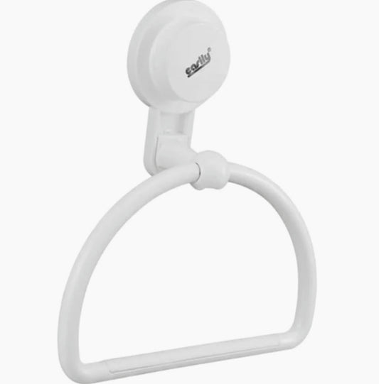 Porta asciugamani a ventosa con anelli, per appendere asciugamani al muro - ambraled