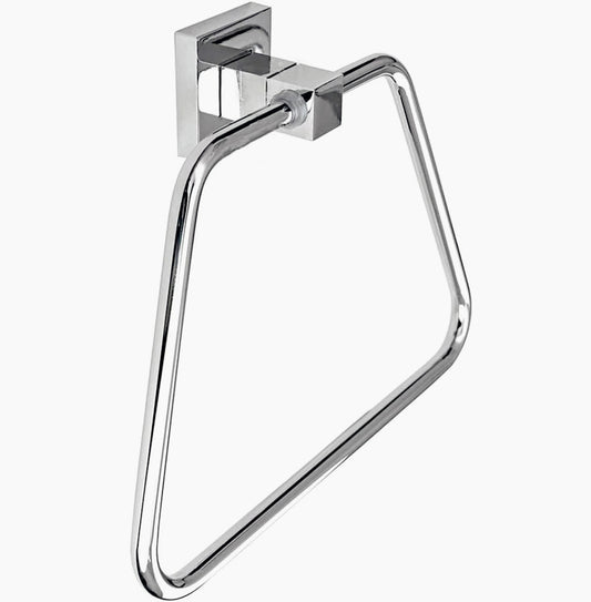 Porta asciugamani ad anello in acciaio con fissaggio versatile - ambraled