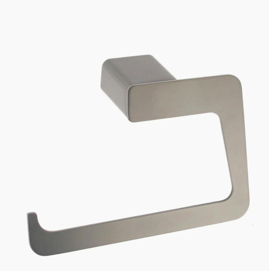 Porta asciugamani in acciaio modello Cromia con anelli stilizzati - ambraled